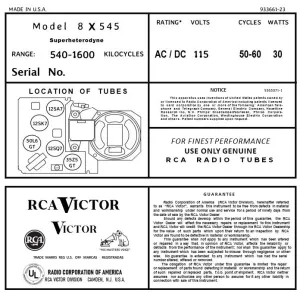 RCA-8X545