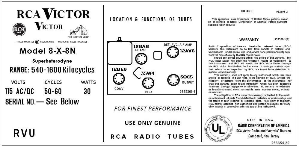 RCA-8X8N