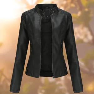 Renee™ | Elegant leather jacket for women