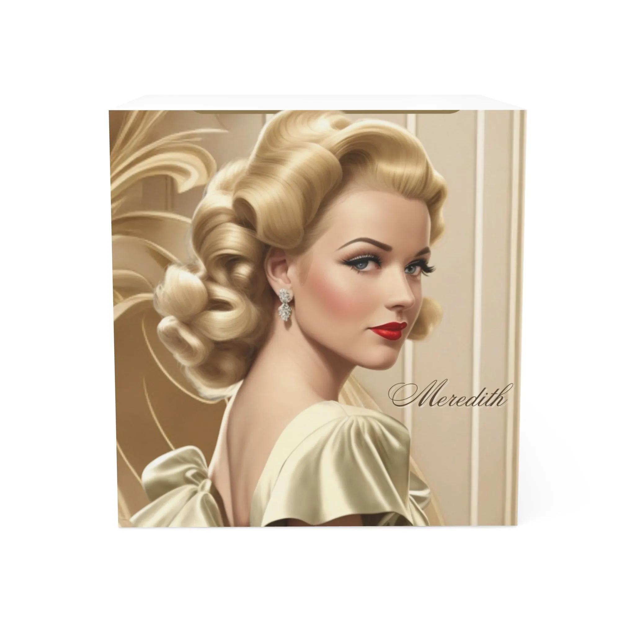 Retro Glam Girls (Meredith) Note Cube