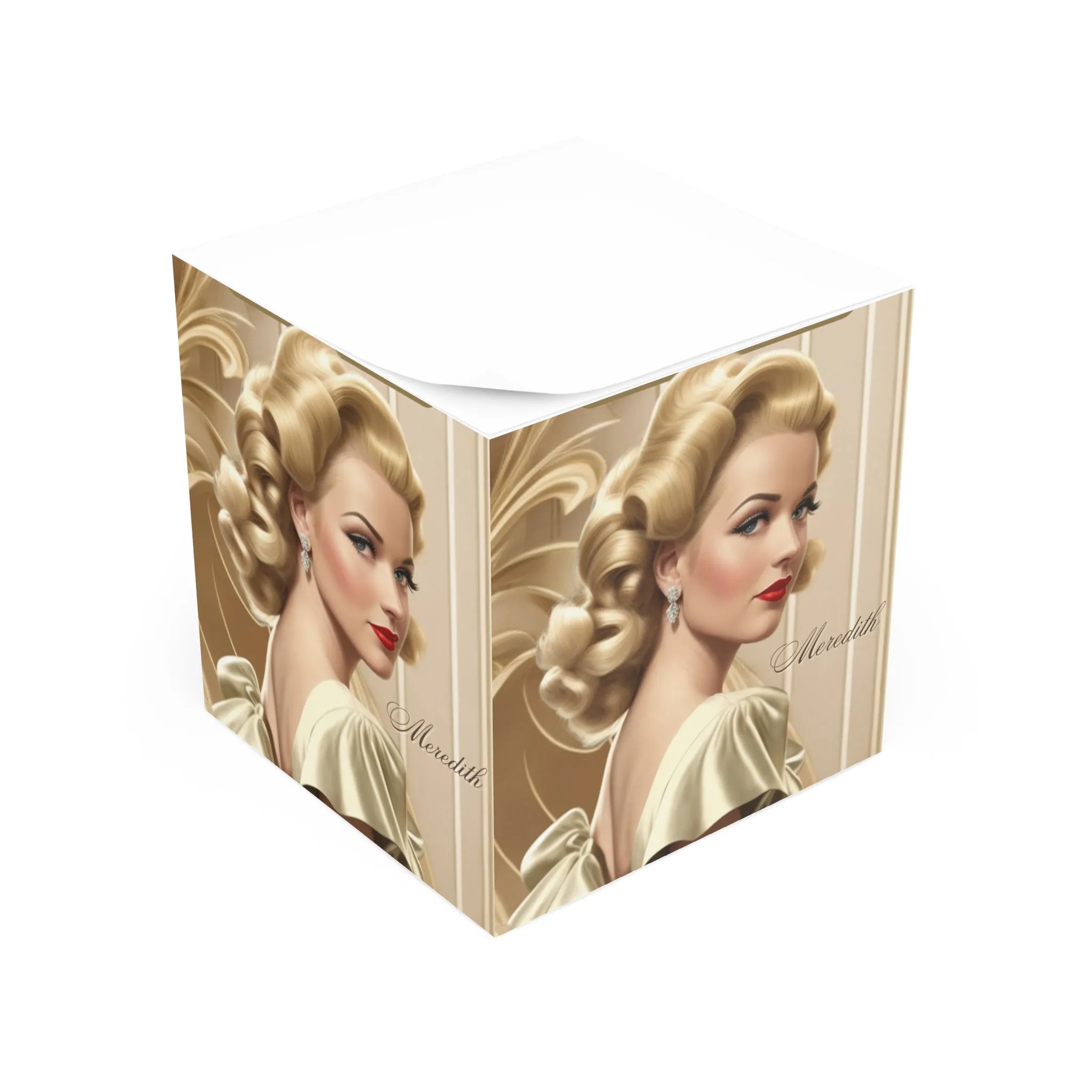Retro Glam Girls (Meredith) Note Cube