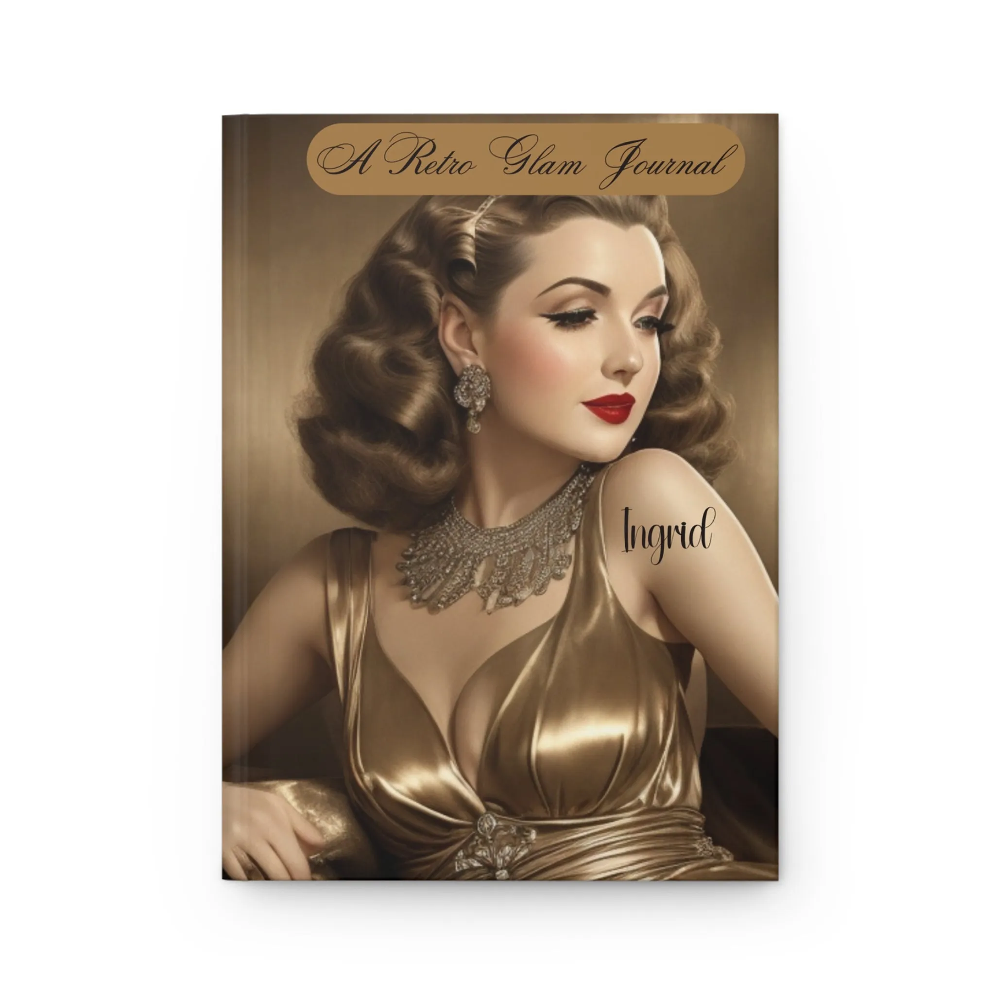 Retro Glam (Ingrid) Hardcover Journal Matte