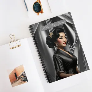 Retro Glam (Keiko) Spiral Notebook - Ruled Line