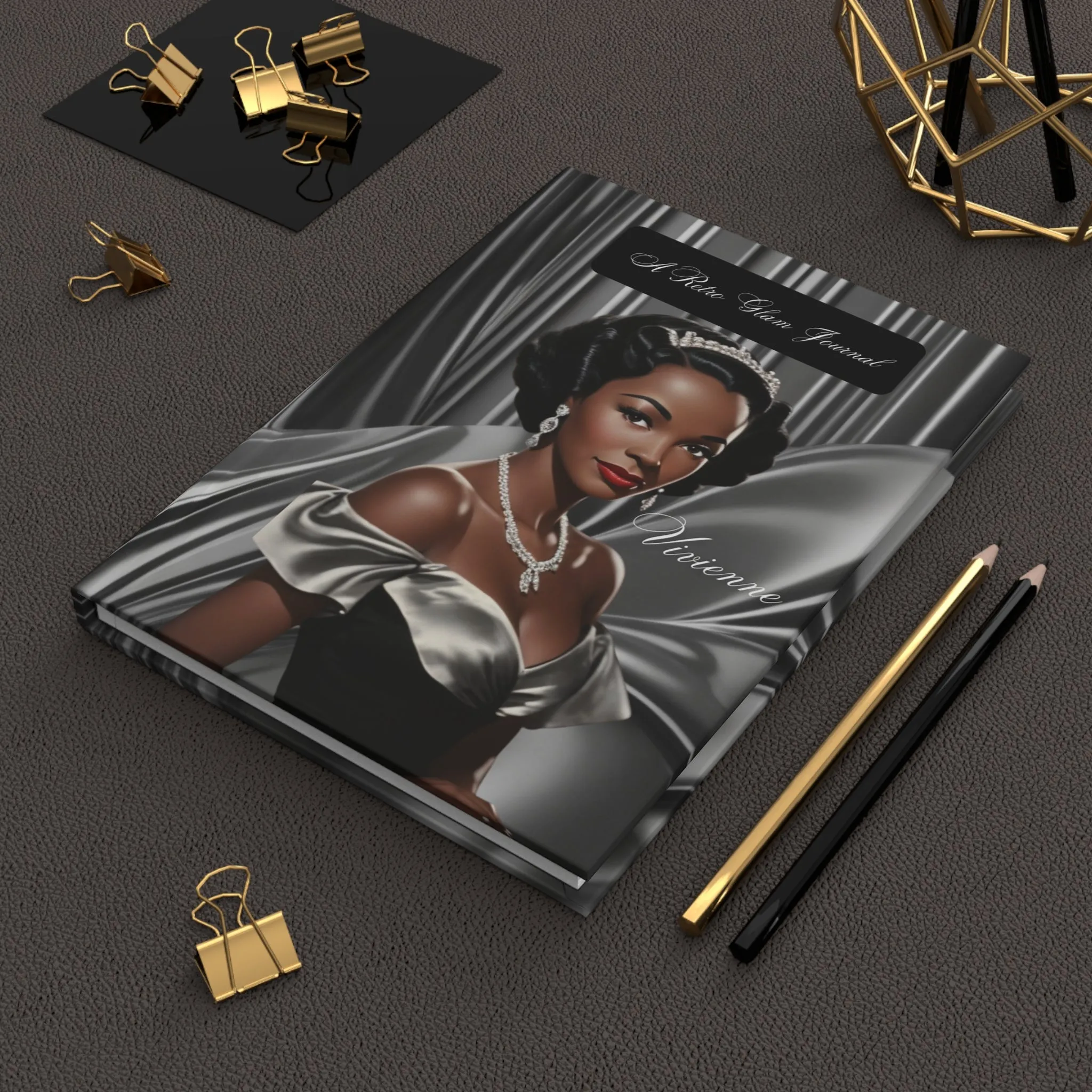 Retro Glam (Vivienne) Hardcover Journal Matte