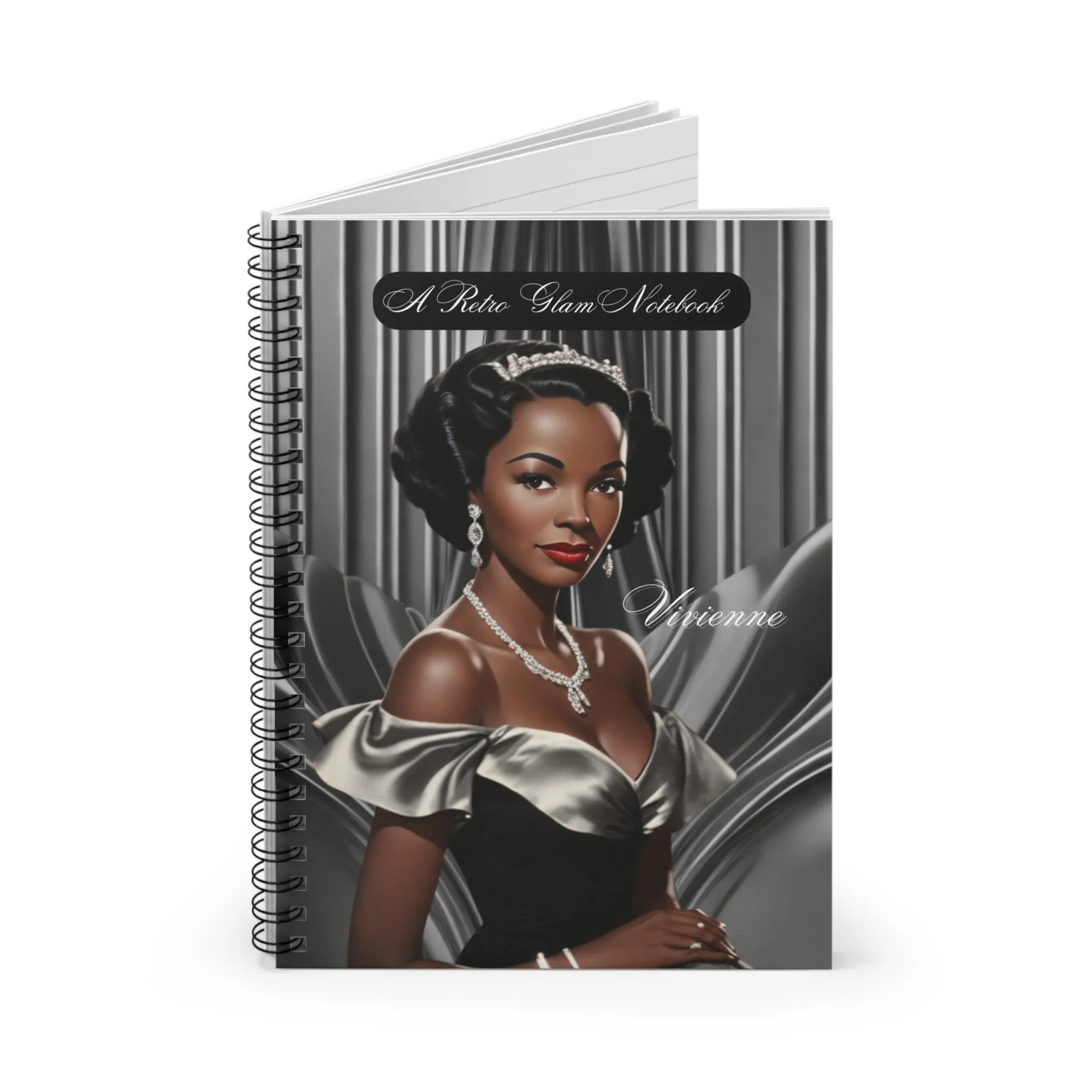 Retro Glam (Vivienne) Spiral Notebook - Ruled Line