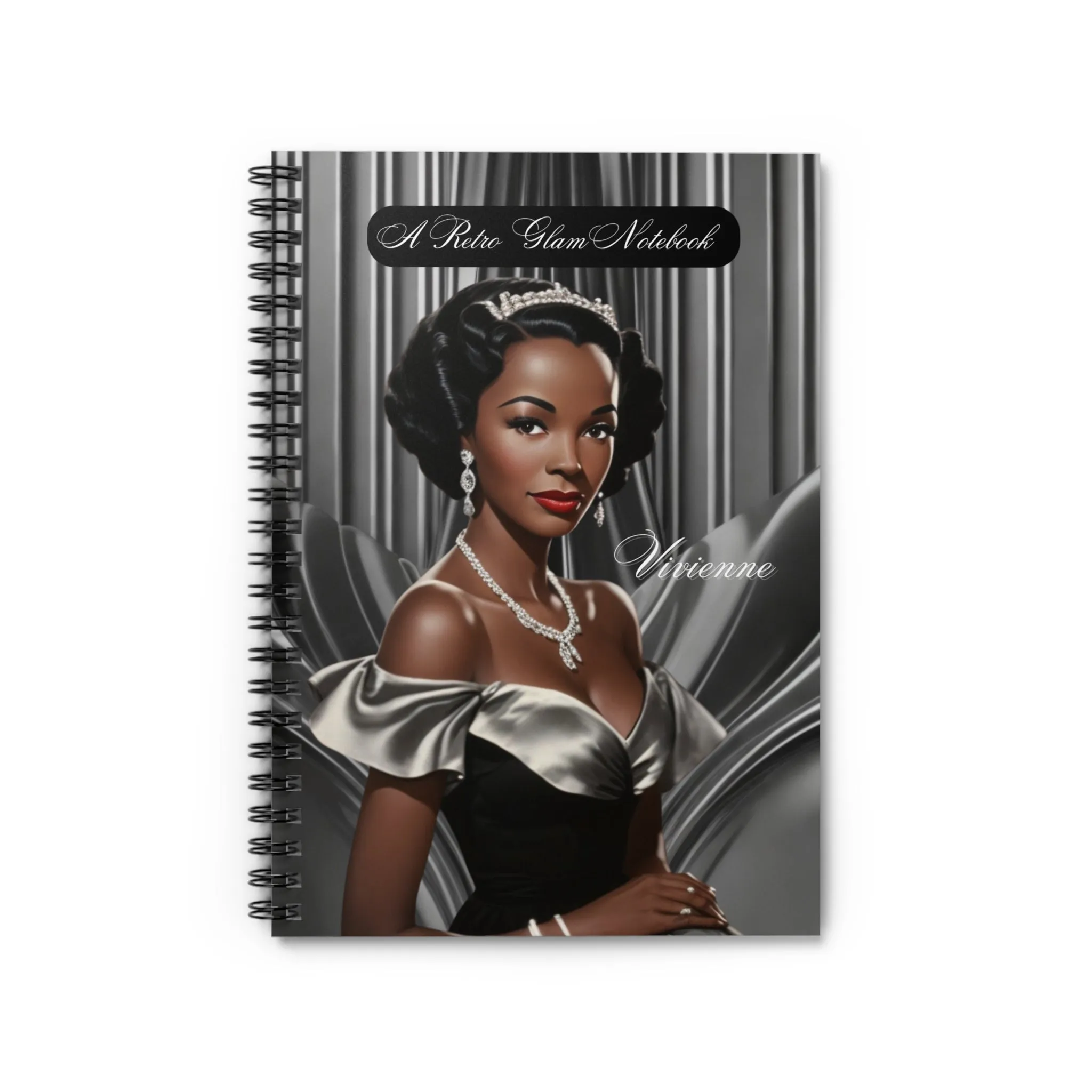 Retro Glam (Vivienne) Spiral Notebook - Ruled Line
