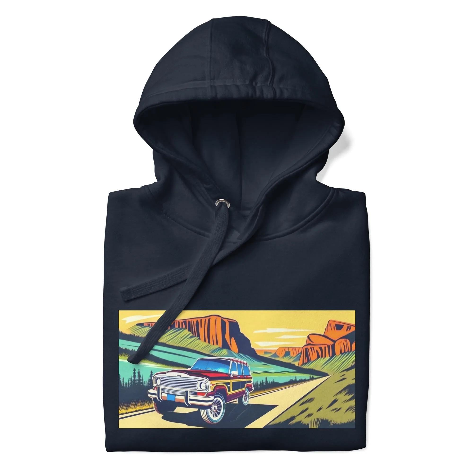 Retro Jeep Wagoneer Yosemite Adventure Hoodie