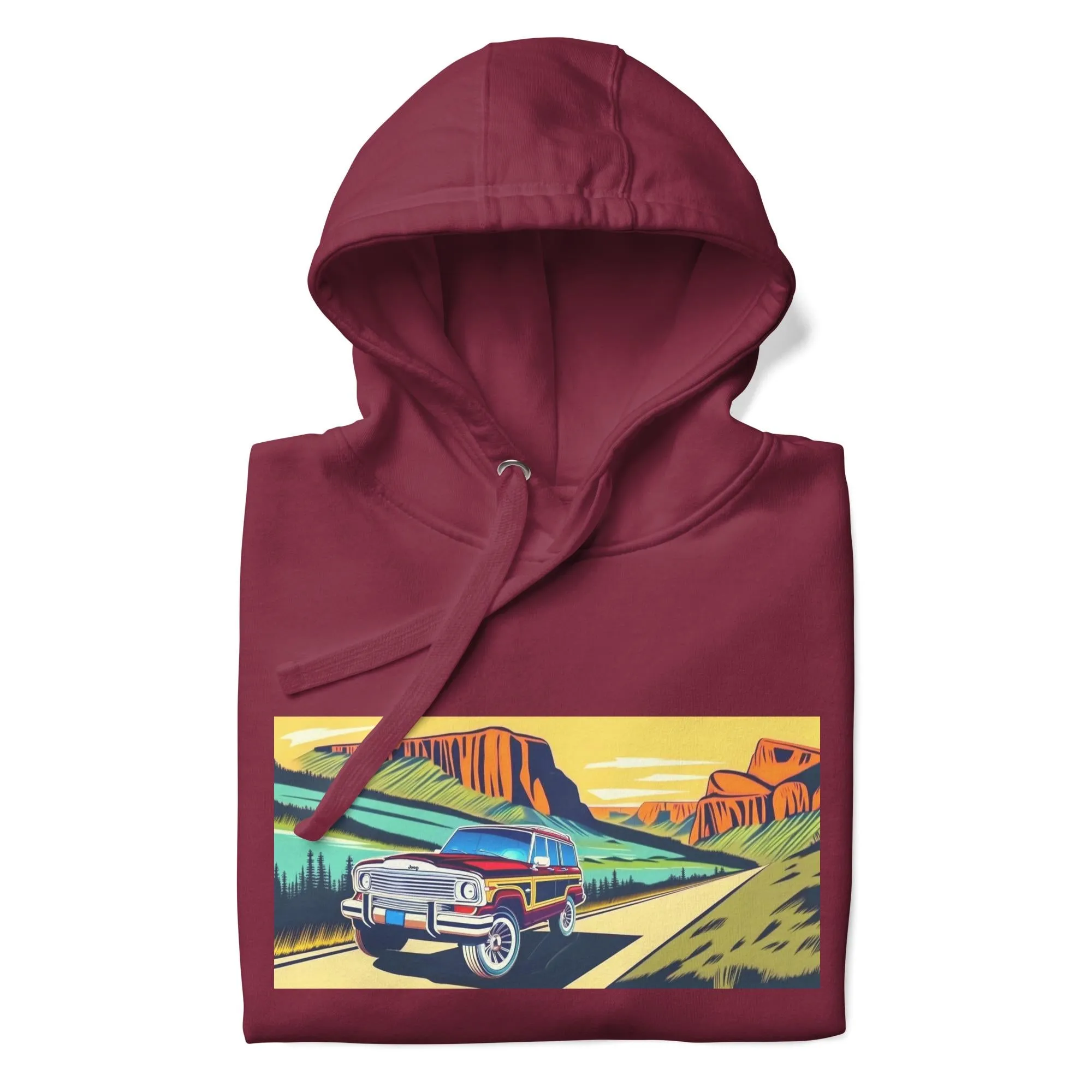 Retro Jeep Wagoneer Yosemite Adventure Hoodie