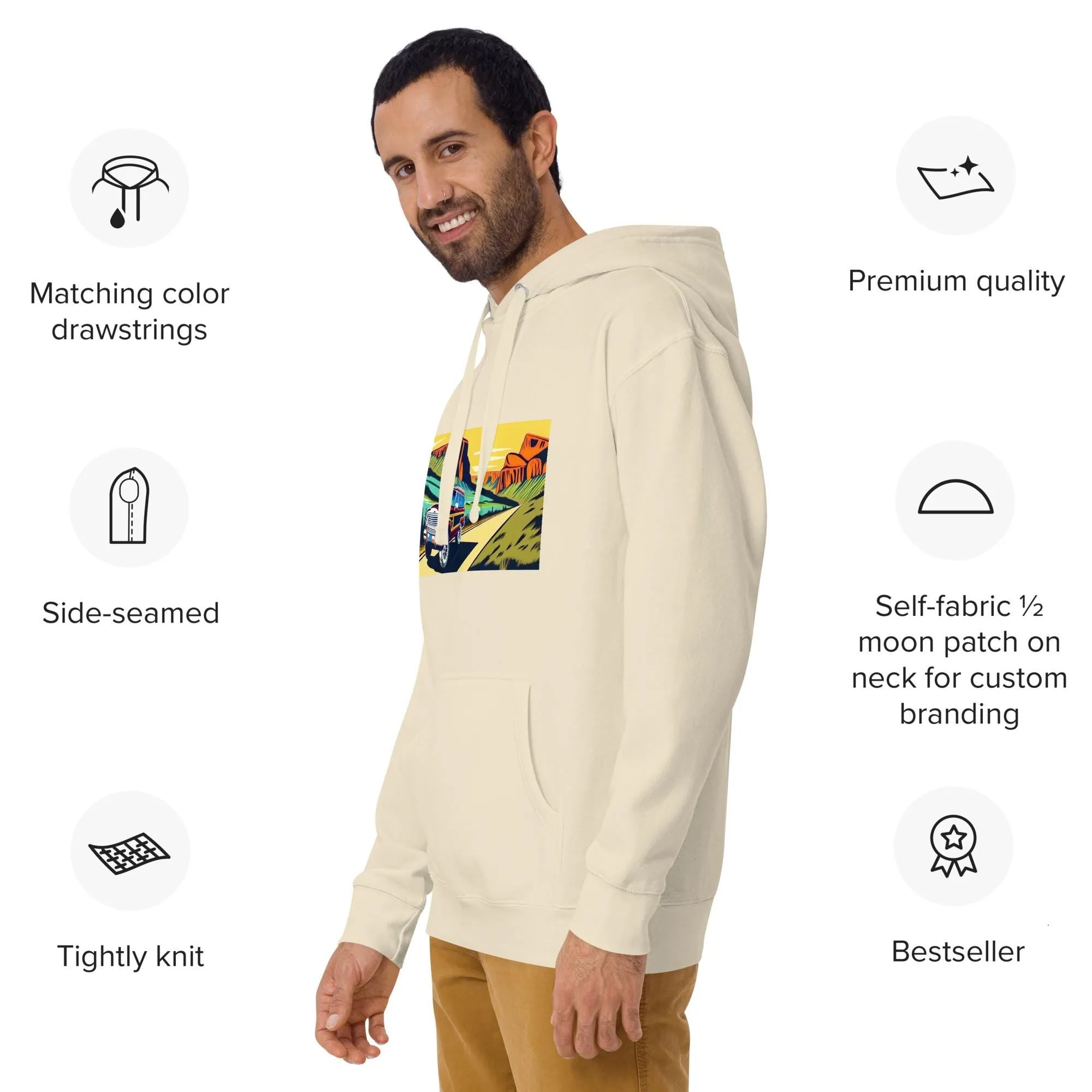 Retro Jeep Wagoneer Yosemite Adventure Hoodie