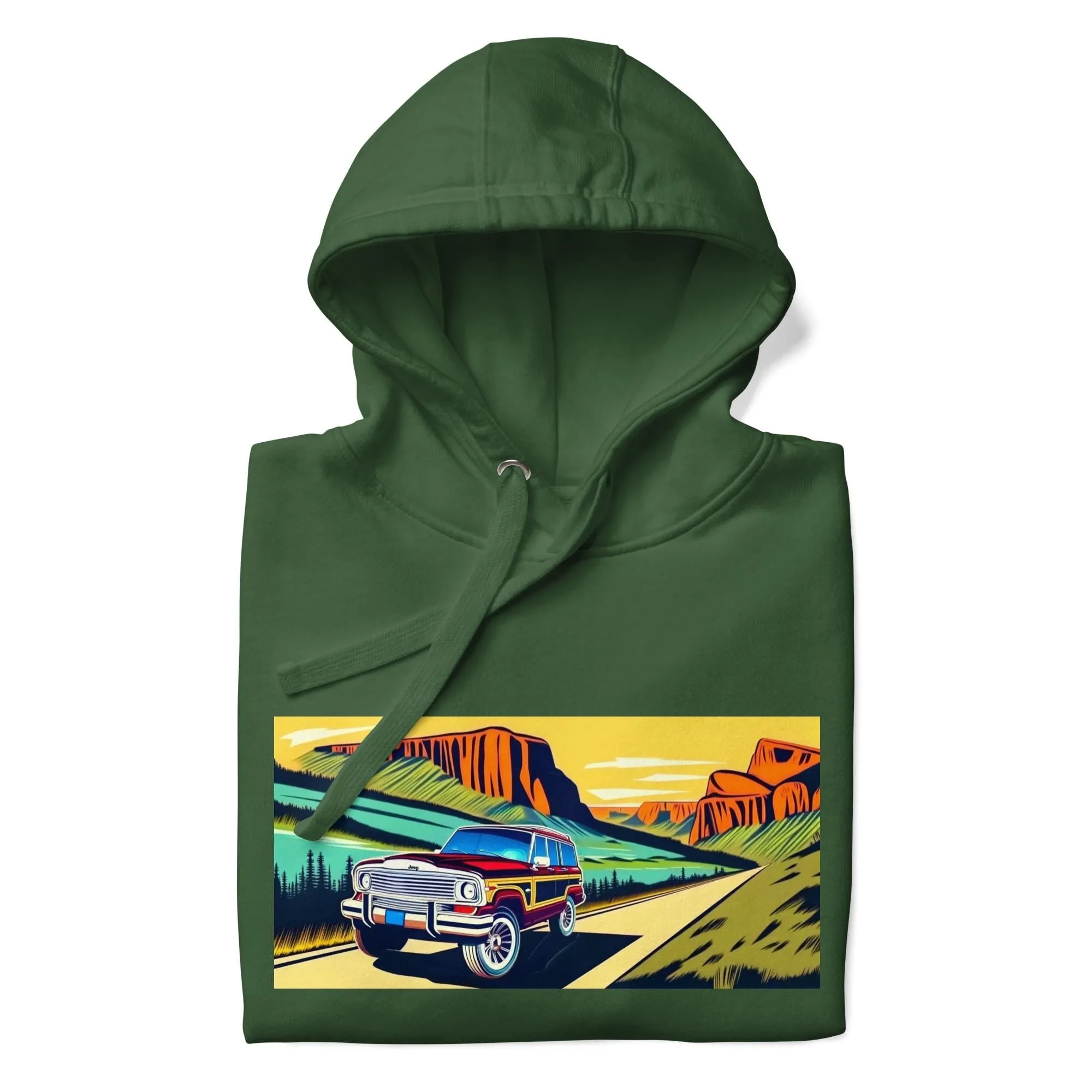 Retro Jeep Wagoneer Yosemite Adventure Hoodie
