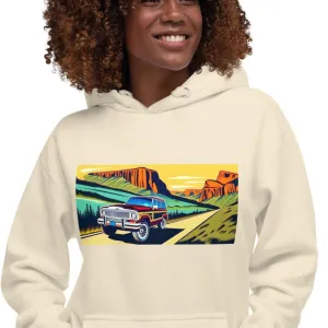 Retro Jeep Wagoneer Yosemite Adventure Hoodie
