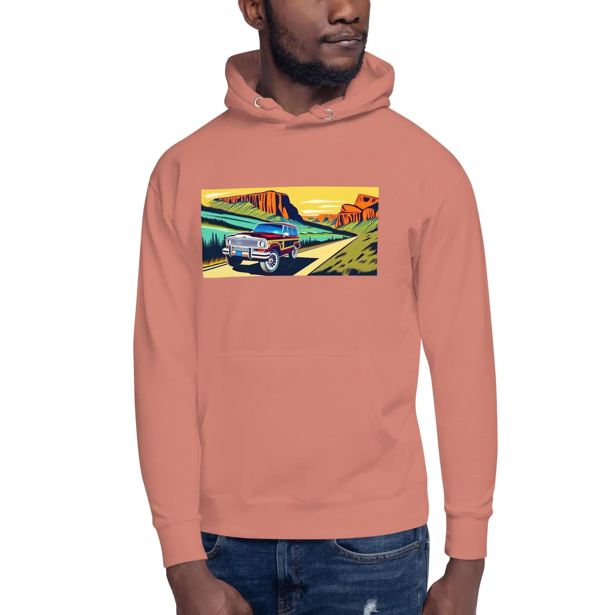 Retro Jeep Wagoneer Yosemite Adventure Hoodie