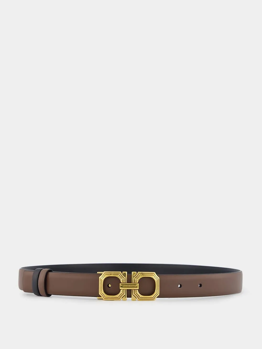 Reversible And Adjustable Gancini Belt