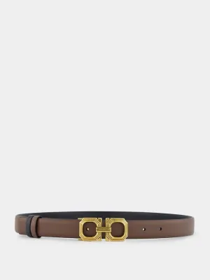 Reversible And Adjustable Gancini Belt