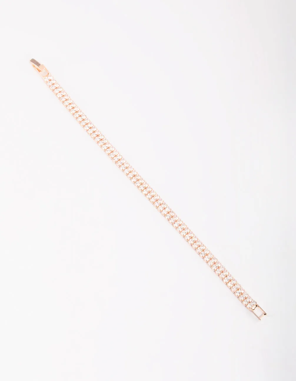 Rose Gold Cubic Zirconia Tennis Bracelet