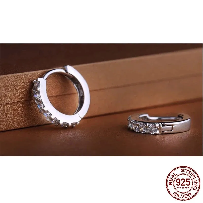 Round Zircon Hoops