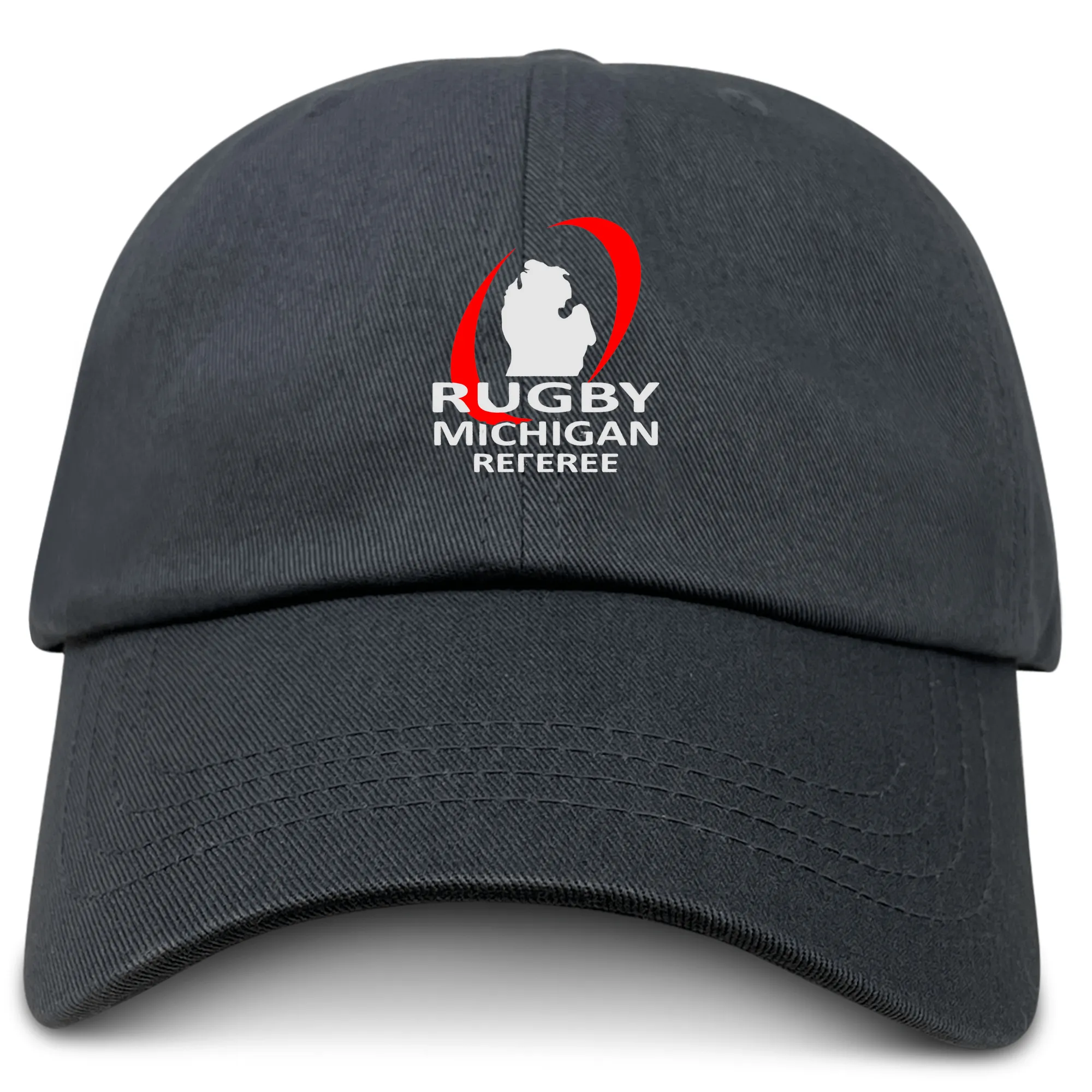 Rugby Michigan Referee Society Adult Low-Profile Cotton Twill Dad Cap