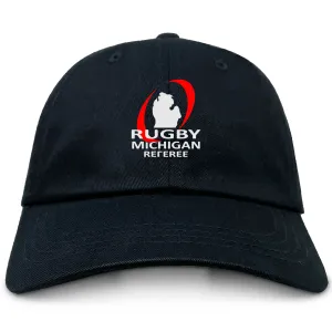 Rugby Michigan Referee Society Adult Low-Profile Cotton Twill Dad Cap