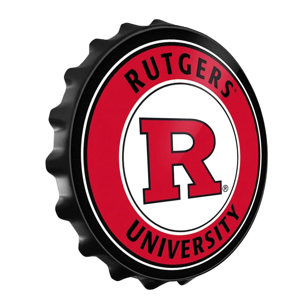 Rutgers Scarlet Knights: Bottle Cap Wall Sign
