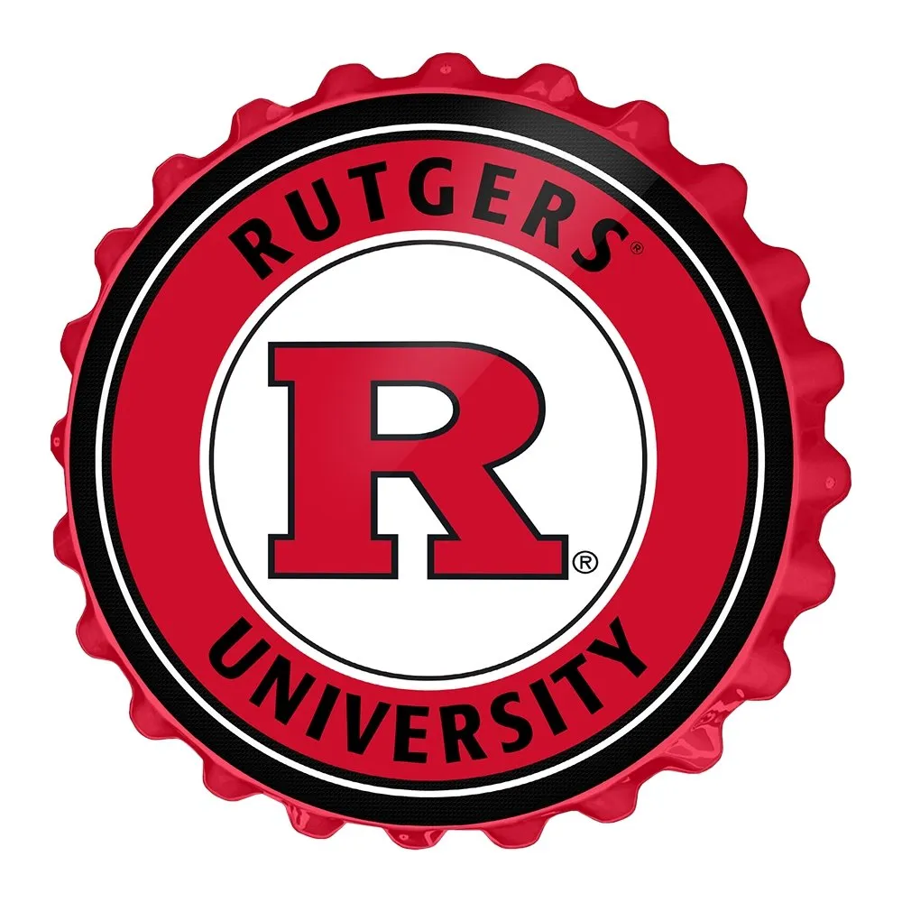 Rutgers Scarlet Knights: Bottle Cap Wall Sign
