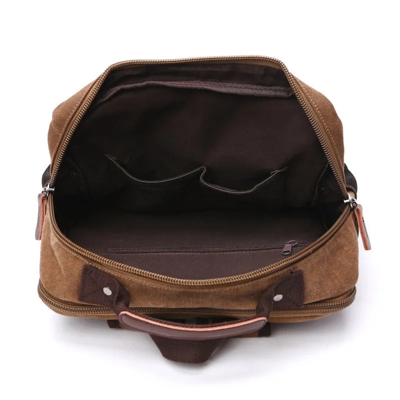 Sac à dos cuir marron vintage