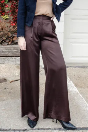 Saint Art New York - Neve Mid-Waisted Wideleg Pant (Chestnut)