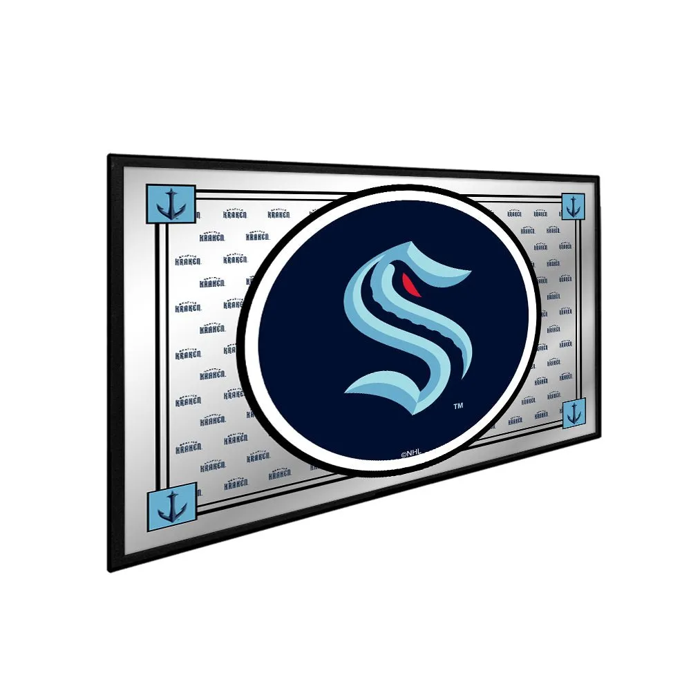 Seattle Kraken: Team Spirit - Framed Mirrored Wall Sign
