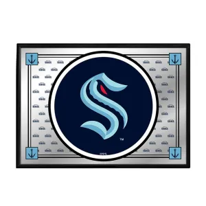 Seattle Kraken: Team Spirit - Framed Mirrored Wall Sign