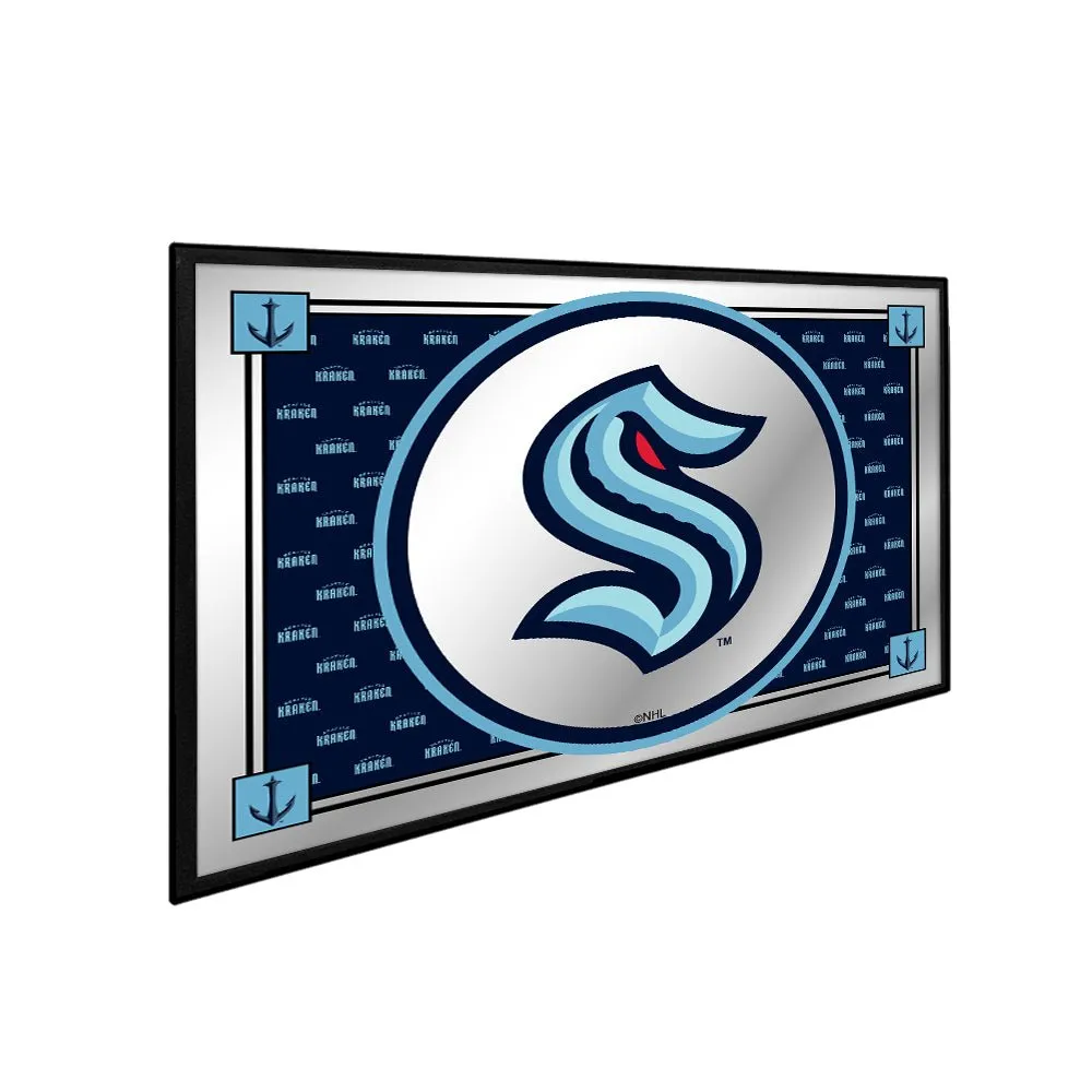Seattle Kraken: Team Spirit - Framed Mirrored Wall Sign