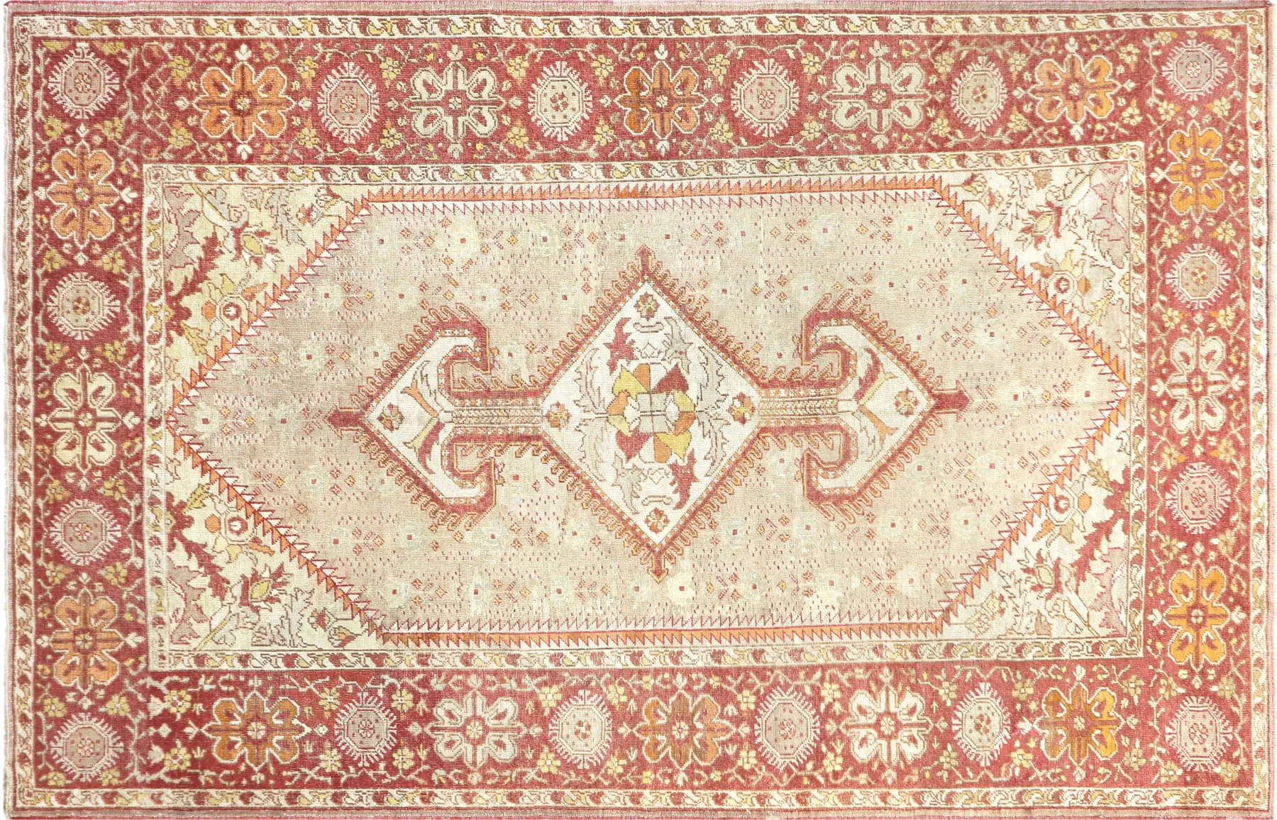 Semi Antique Turkish Oushak Rug - 8'3" x 12'7"