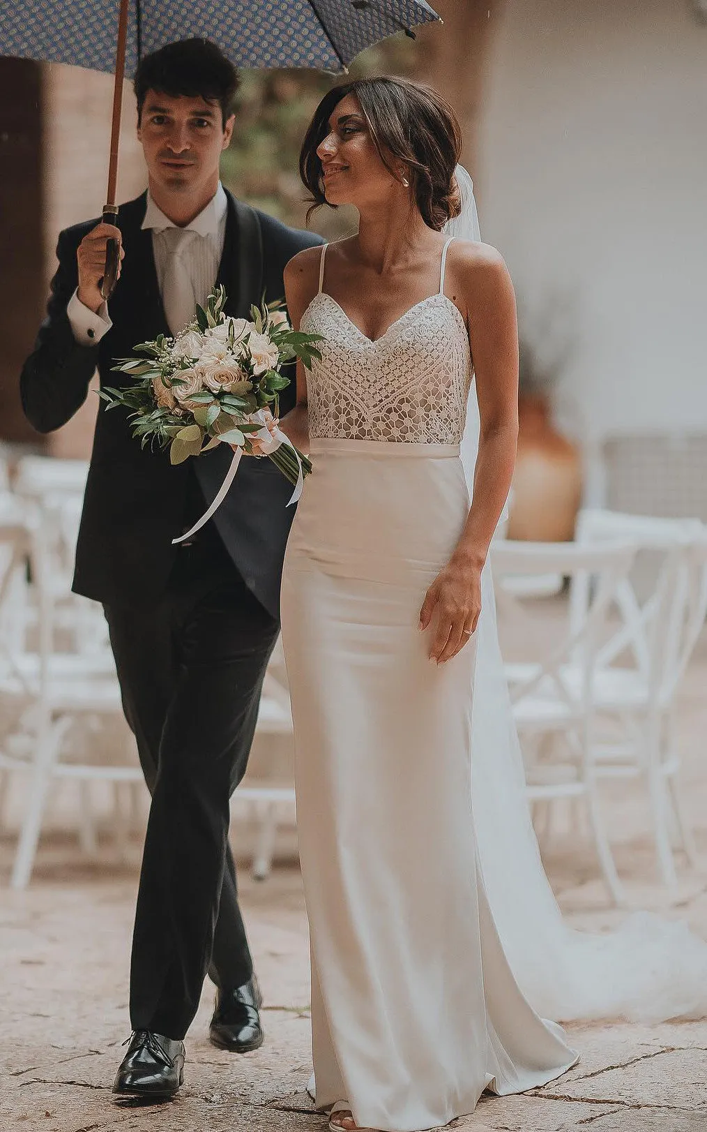 Sheath Sweetheart Chiffon Simple Wedding Dress Sleeveless With Open Back-716578