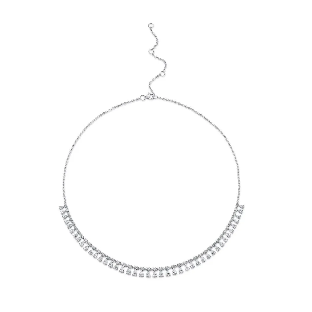 Shy Creation Diamond Drops Necklace