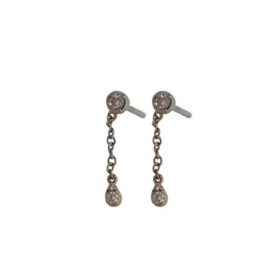 Silver Chain Dangle Earring