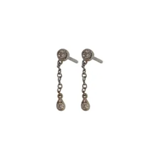 Silver Chain Dangle Earring