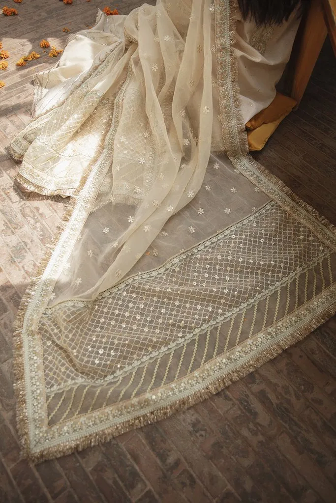SM-07 | Qalamkar Shadmani Luxury Formals Collection 2021 | Unstitched Embroidered Organza Suits
