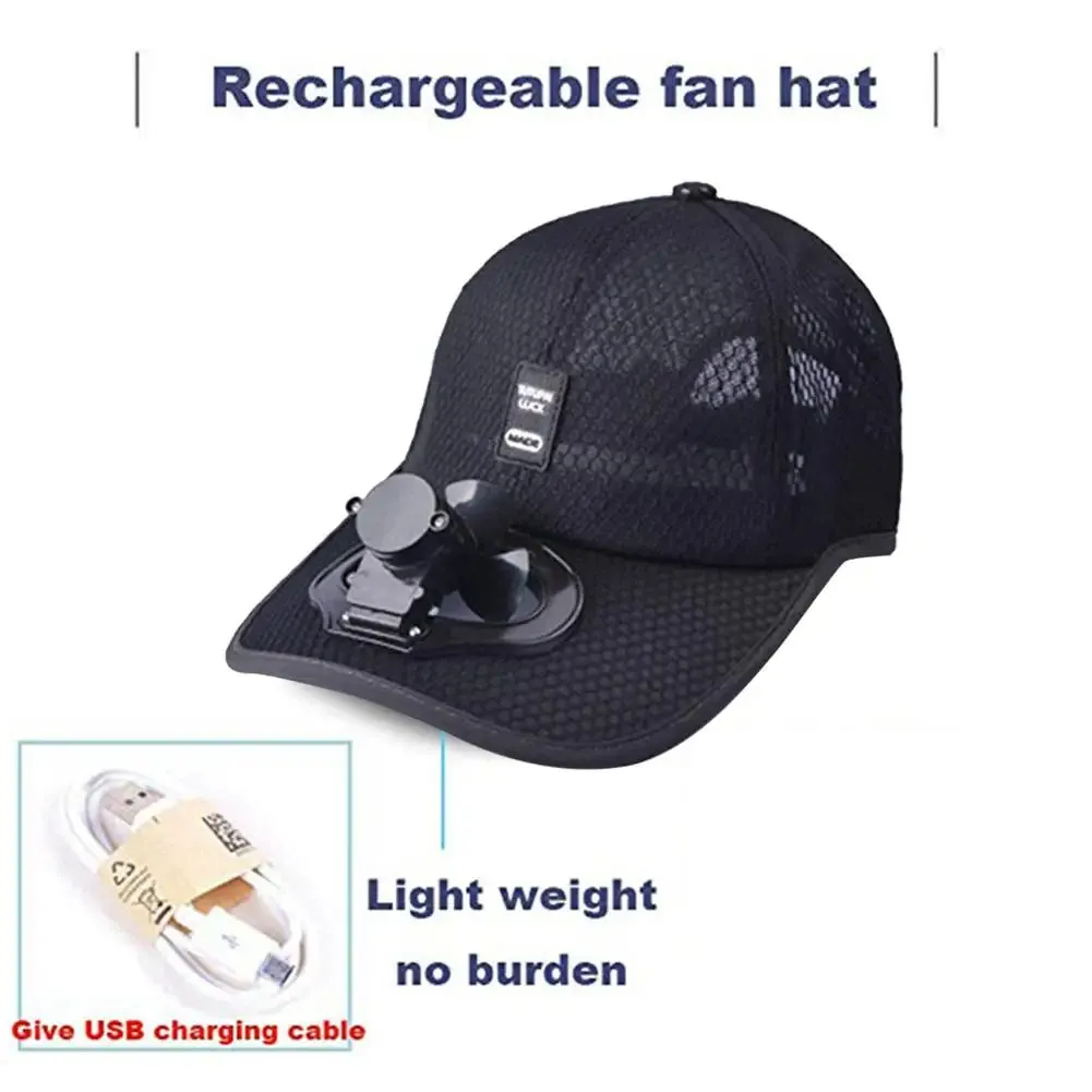 Solar  Powered  Fan cap