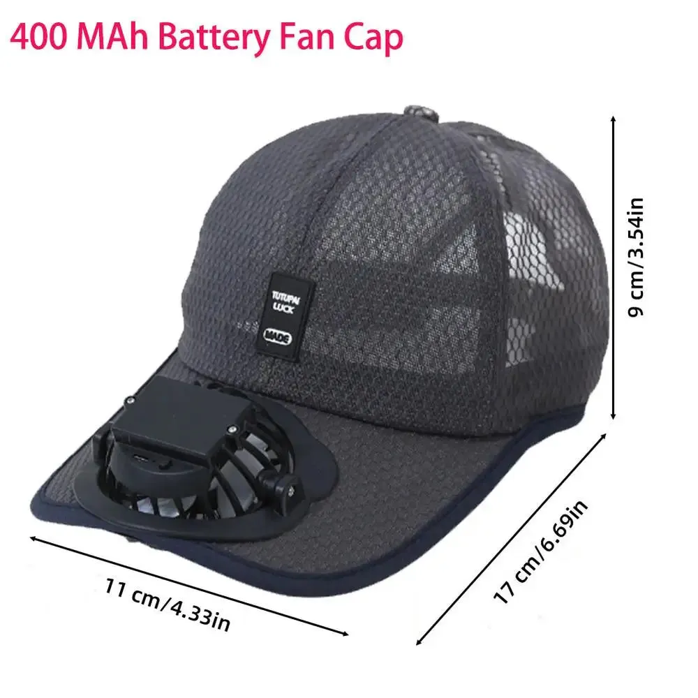 Solar  Powered  Fan cap