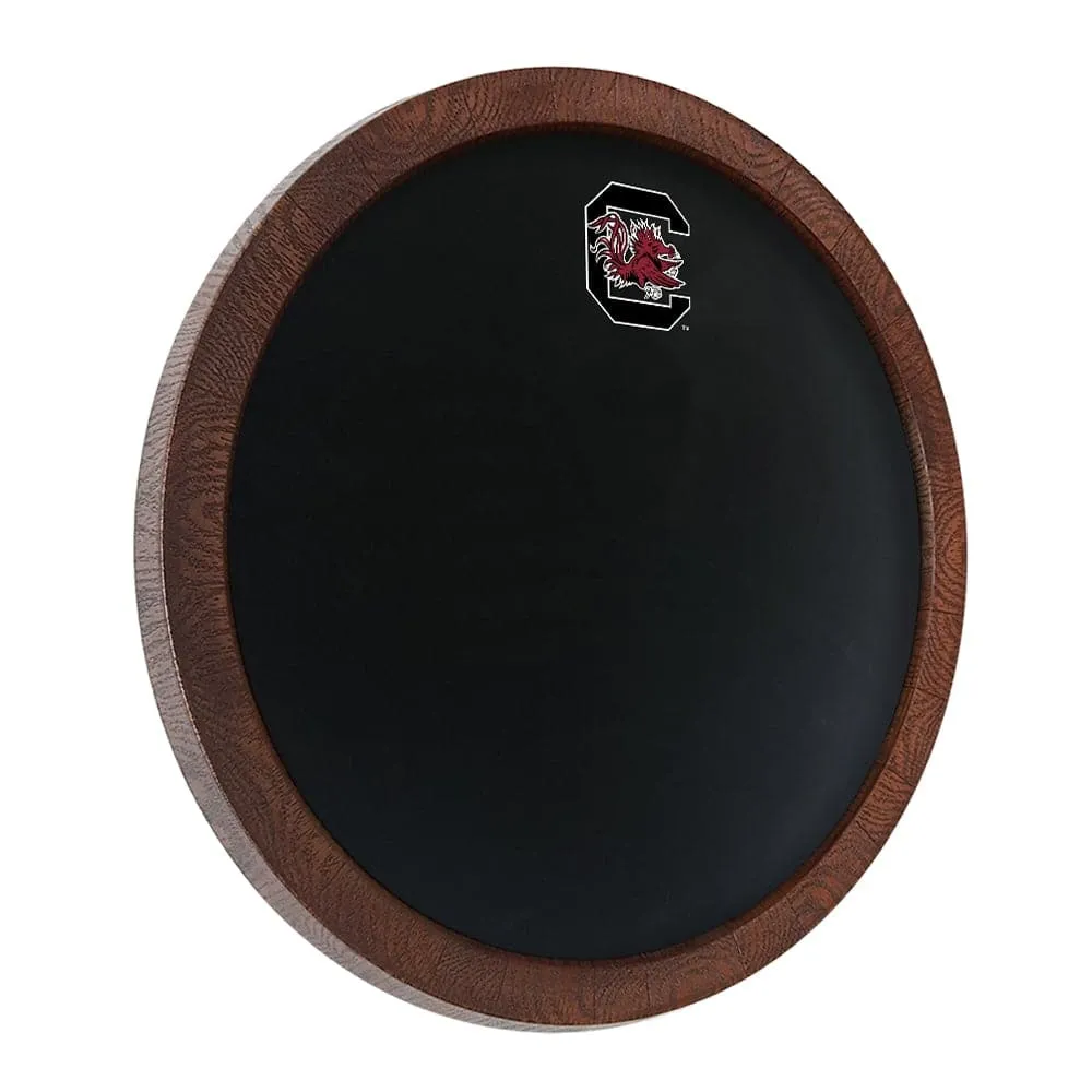 South Carolina Gamecocks: Chalkboard "Faux" Barrel Top Sign