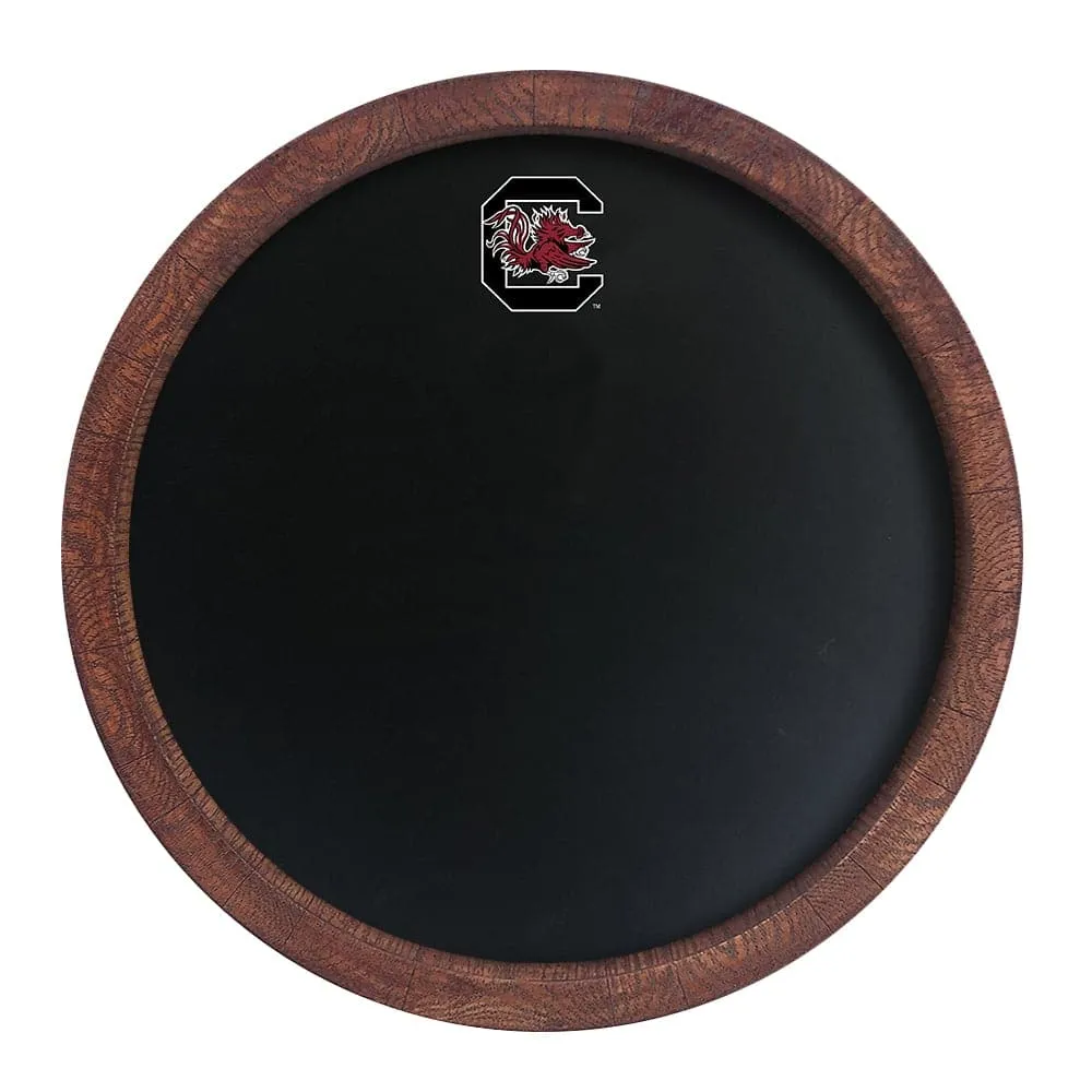 South Carolina Gamecocks: Chalkboard "Faux" Barrel Top Sign