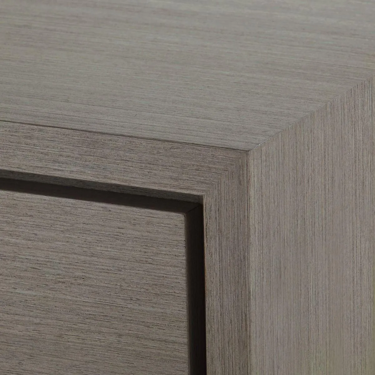 Stanford 3-Drawer Side Table / Taupe Gray