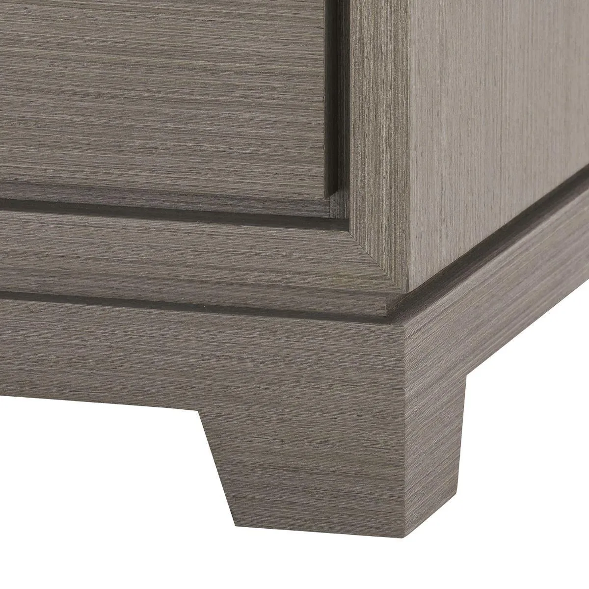 Stanford 3-Drawer Side Table / Taupe Gray