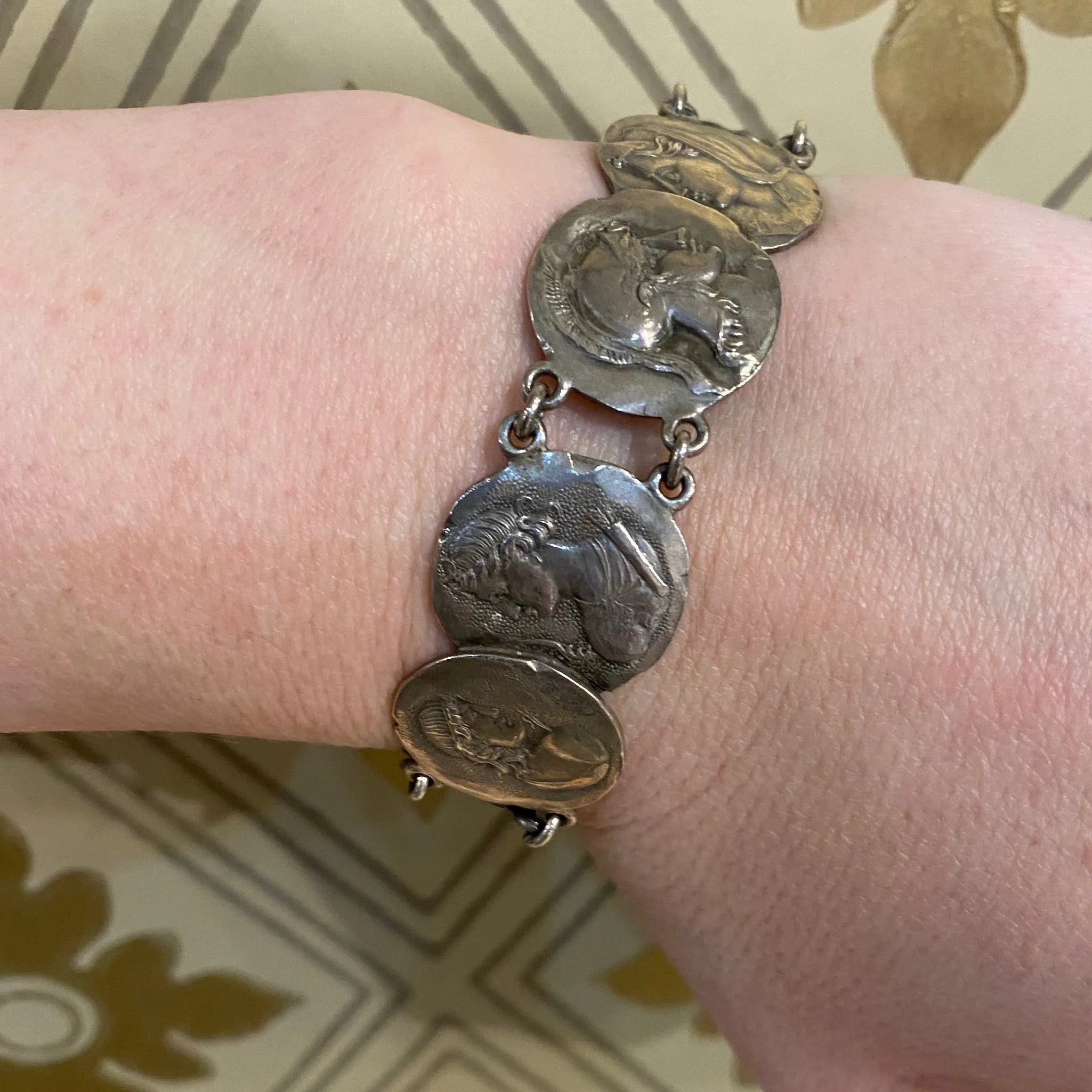 Sterling Schiebler Medallion Bracelet