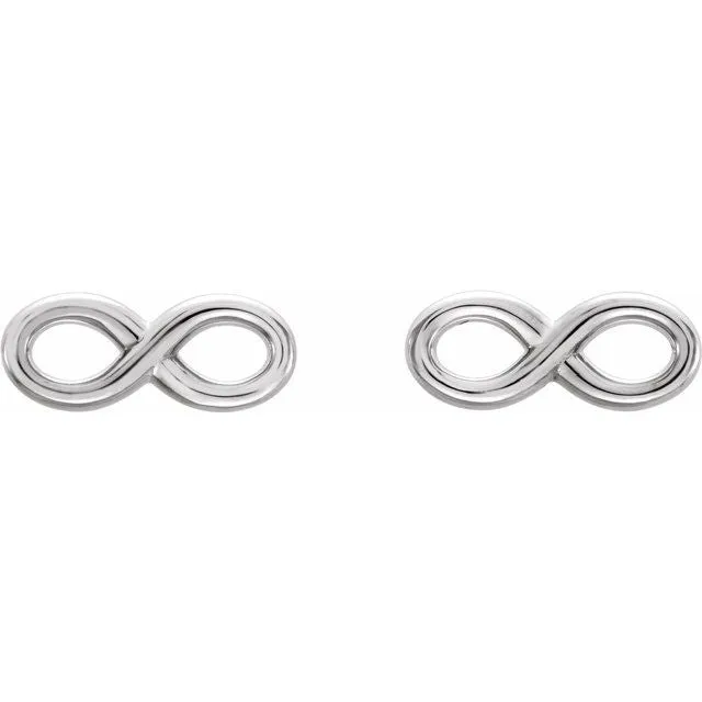 Sterling Silver Infinity-Inspired Earrings