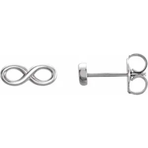 Sterling Silver Infinity-Inspired Earrings