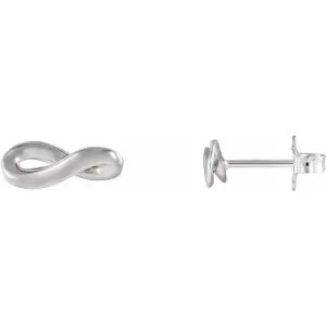 Sterling Silver Infinity-Inspired Earrings
