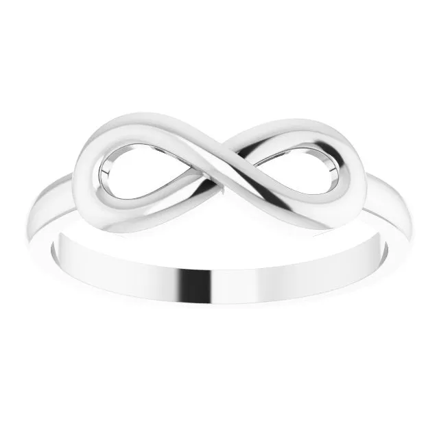 Sterling Silver Infinity-Inspired Ring