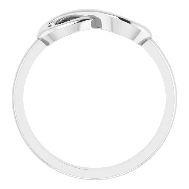 Sterling Silver Infinity-Inspired Ring