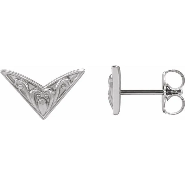 Sterling Silver Sculptural-Inspired Earrings
