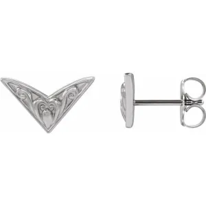 Sterling Silver Sculptural-Inspired Earrings