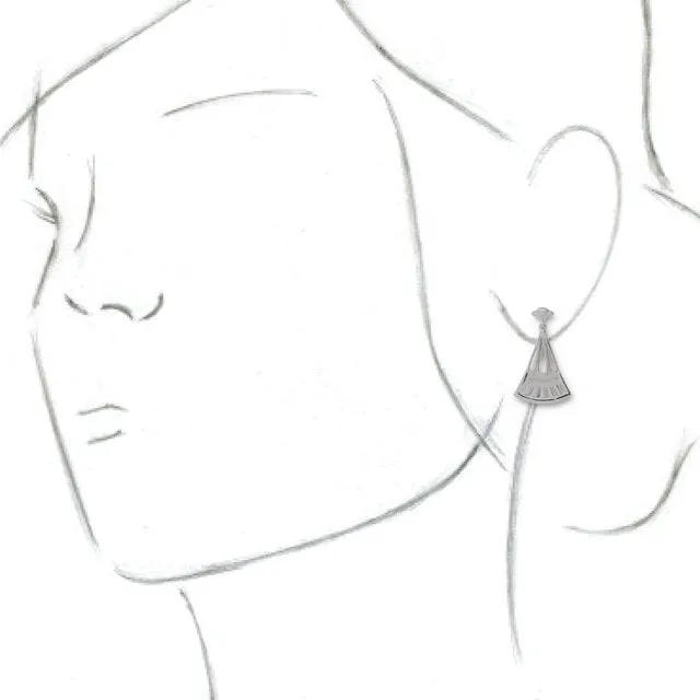 Sterling Silver Vintage-Inspired Dangle Earrings